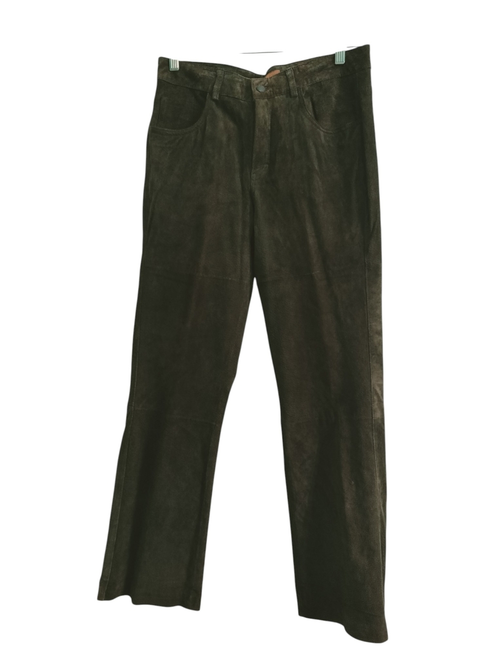 Lee One True Fit Brown Genuine Suede Leather Bootcut Pants Women's Size  9/10